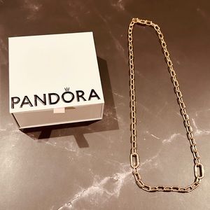 Pandora ME Link Chain Necklace Rose Gold
